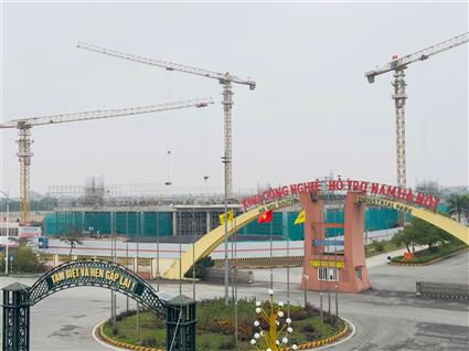 Tiến độ thi công thần tốc các dự án nhà máy quy mô lớn tại HANSSIP