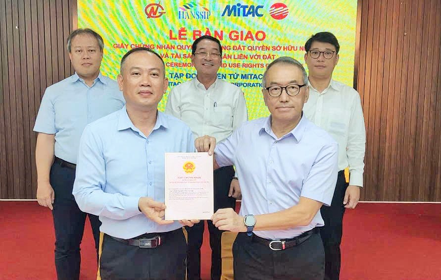 Mitac Việt Nam nhận quyền sử dụng đất, bắt đầu thủ tục xây dựng nhà máy tại Hanssip